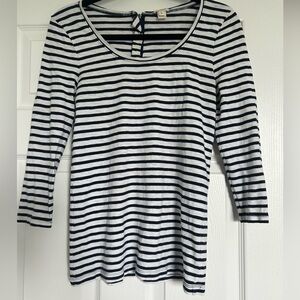J Crew 3/4 Sleeve Top